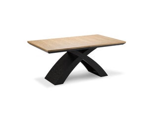 Раскладной стол Windsor & Co Helga, коричневый/черный цена и информация | Кухонные и обеденные столы | hansapost.ee