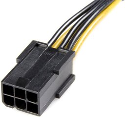 StarTech, PCIEX68ADAP PCIe 6-pin - PCIe 8-pin, 0.15 м цена и информация | Кабели и провода | hansapost.ee