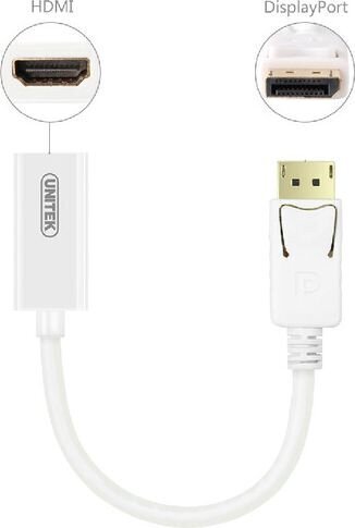 Unitek DisplayPort Male, HDMI Type A Female hind ja info | Juhtmed ja kaablid | hansapost.ee