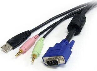 StarTech USBVGA4N1A6, USB B / USB A / VGA / 3.5 Mini Jack, 1.8m hind ja info | Juhtmed ja kaablid | hansapost.ee