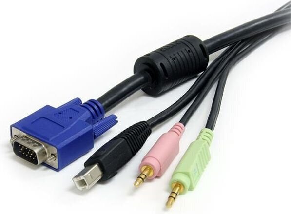 StarTech USBVGA4N1A6, USB B / USB A / VGA / 3.5 Mini Jack, 1.8m hind ja info | Juhtmed ja kaablid | hansapost.ee