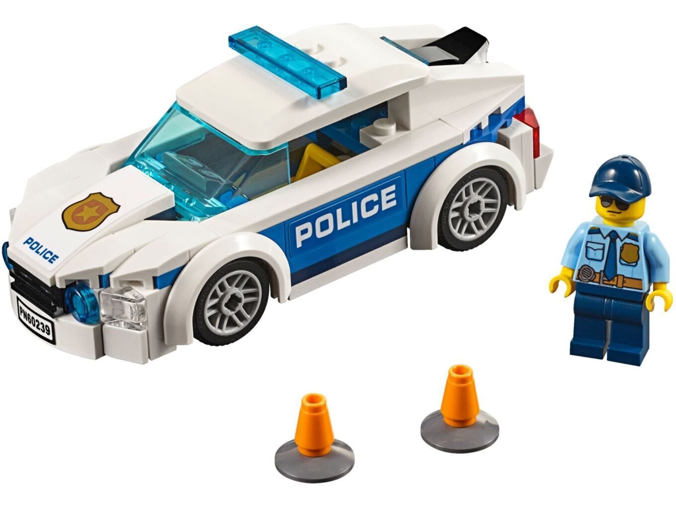 60239 LEGO® City Politseipatrulli auto цена и информация | Klotsid ja konstruktorid | hansapost.ee