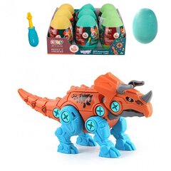 Tritseeratops dinosaurus munas + kruvikeeraja цена и информация | Конструкторы и кубики | hansapost.ee