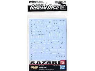 Конструктор Bandai - Gundam Decal No.126 (RG) Sazabi, 61990 цена и информация | Bandai Детям от 3 лет | hansapost.ee