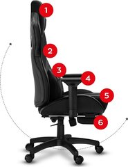 Игровое кресло HUZARO FORCE 7.5 BLACK MESH цена и информация | Офисные кресла | hansapost.ee