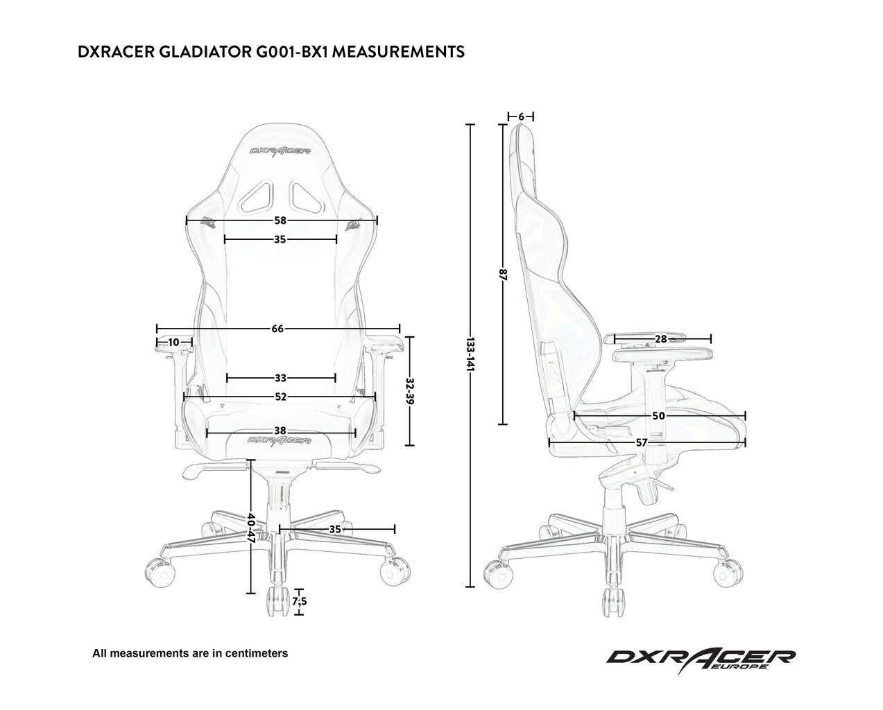 Mänguritool DXRacer Gladiator Series G001-N, must цена и информация | Kontoritoolid | hansapost.ee