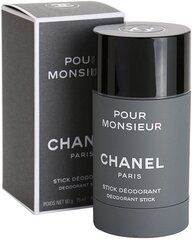 Pulkdeodorant Chanel Pour Monsieur meestele, 75 ml hind ja info | Dušigeelid ja deodorandid meestele | hansapost.ee