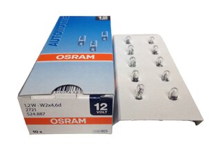 Автомобильная лампа Osram W2 x 4,6 12V 1,2W цена и информация | Автомобильные лампочки | hansapost.ee