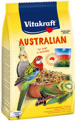 Vitakraft корм с эвкалиптом Australian для средних попугаев, 750 г цена и информация | Корм для птиц | hansapost.ee