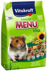 Vitakraft корм с орехами для хомяков Premium Menu, 400 г цена и информация | Корм для грызунов | hansapost.ee
