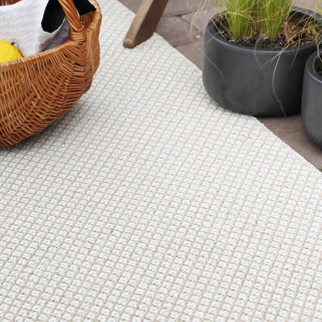 Narma kahepoolne plasticWeave™ plastikvaip Diby, kreem, 70 x 100 cm цена и информация | Vaibad | hansapost.ee