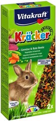 Лакомства для декоративных кроликов с овощами Vitakraft Kracker, 2 шт. цена и информация | Корм для грызунов | hansapost.ee