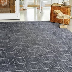 Narma kahepoolne smartWeave® šenillvaip Kursi, hall, 80 x 250 cm price and information | Carpets | hansapost.ee