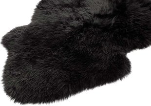 Narma naturaalsetest lambanahkadest vaip Merino M, must, 6x, 130 x 180 cm цена и информация | Ковры | hansapost.ee