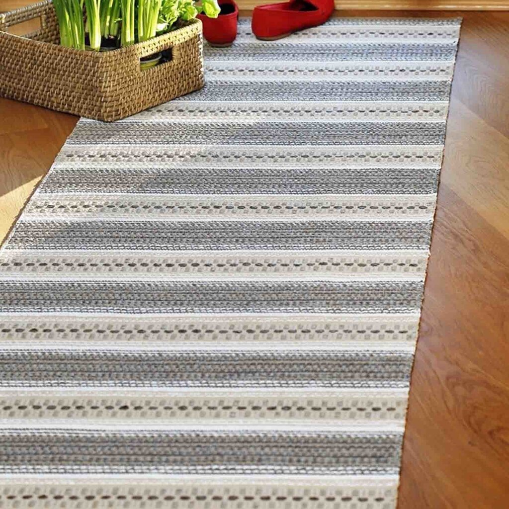 Narma kahepoolne plasticWeave™ plastikvaip Runö, beež, 70 x 100 cm hind ja info | Vaibad | hansapost.ee