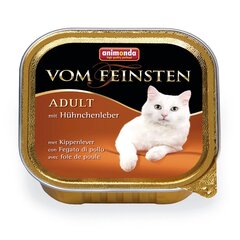 Консервы для кошек VOM FEINSTEN Classic с куриной печенью 0,1 кг цена и информация | Кошачьи консервы | hansapost.ee