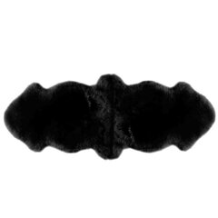 Narma naturaalsetest lambanahkadest vaip Merino M, must, 2x, 50 x 180 cm hind ja info | Vaibad | hansapost.ee