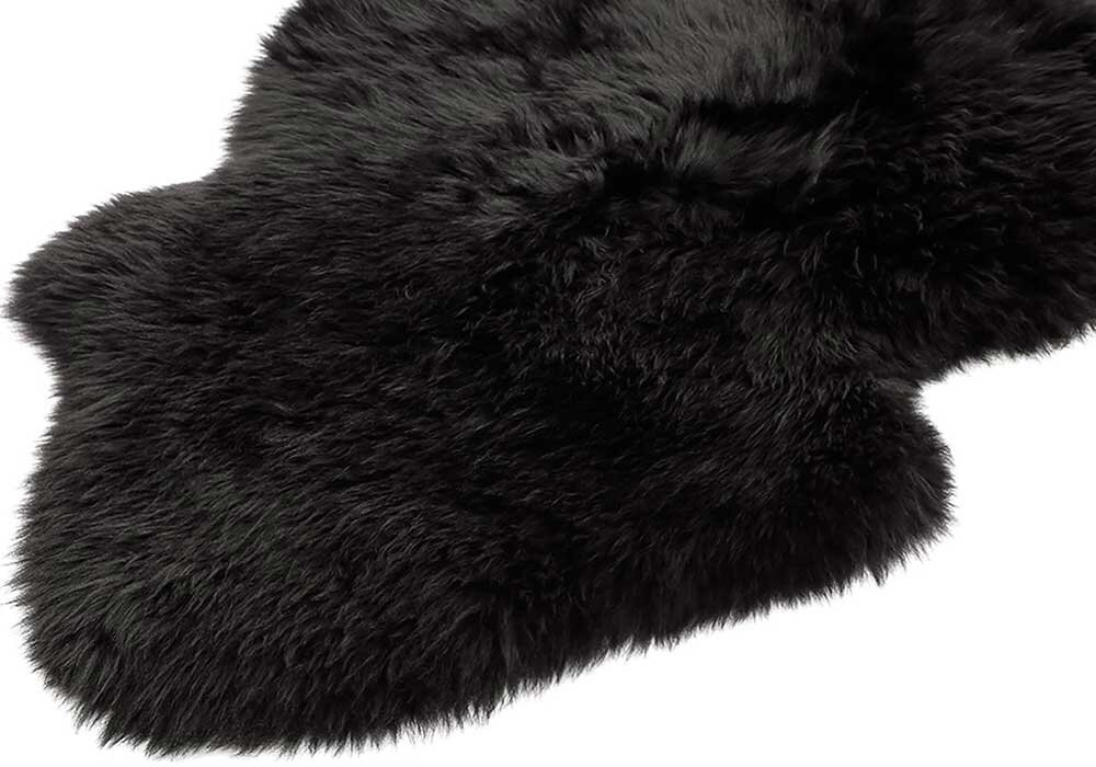 Narma naturaalsetest lambanahkadest vaip Merino M, must, 4x, 90 x 180 cm цена и информация | Vaibad | hansapost.ee