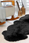 Narma naturaalsetest lambanahkadest vaip Merino M, must, 4x, 90 x 180 cm цена и информация | Vaibad | hansapost.ee