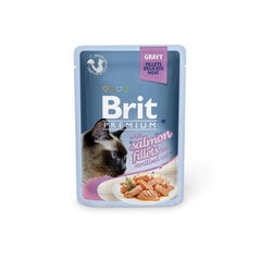 Konserv kassidele Brit Premium Cat Delicate Salmon for Sterilised in Gravy 85g x 24 tk hind ja info | Kassikonservid | hansapost.ee