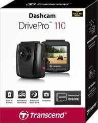 Pardakaamera/videoregistraator Transcend DrivePro 110 : TS-DP110M-32G hind ja info | Videokaamerad | hansapost.ee