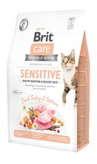 Brit Care Cat Grain-Free Sensitive Healthy Digestion kassitoit 2 kg hind ja info | Kassi kuivtoit ja kassikrõbinad | hansapost.ee