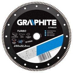 Алмазный пильный диск Graphite, 230 х 22.2 мм  цена и информация | Шлифовальные машины | hansapost.ee