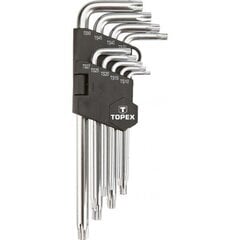 Набор пятигранных ключей Topex TS10-TS50, 9 шт. 35D951 цена и информация | Механические инструменты | hansapost.ee