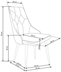Комплект из 2 стульев Halmar K365, серый цена и информация | Стулья для кухни и столовой | hansapost.ee