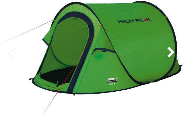 High Peak PopUp telk Vision 3, roheline hind ja info | Telgid | hansapost.ee