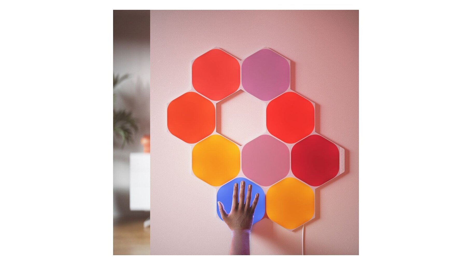 Nanoleaf Shapes Hexagons stardikomplekt 5 paneeli hind ja info | Seinavalgustid | hansapost.ee