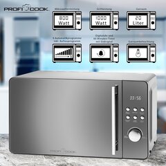 Mикроволновка ProfiCook MWG1175S, 20 л цена и информация | ProfiCook Бытовая техника и электроника | hansapost.ee