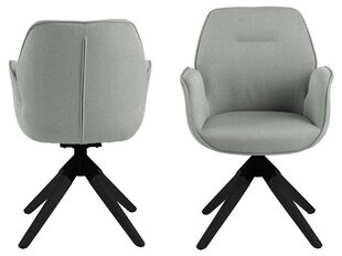 Обеденный стул Aura, светло-серый / черный цена и информация | Стулья для кухни и столовой | hansapost.ee