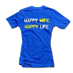 Женская рубашка "Happy wife" цена и информация | Оригинальные футболки | hansapost.ee