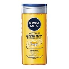 Nivea Men Active Energy dušigeel meestele 500 ml hind ja info | Dušigeelid, õlid | hansapost.ee