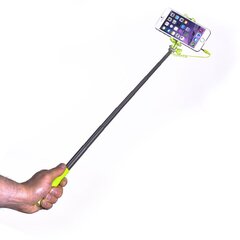 Celly Selfie Stick - mini, 3,5mm juhtmega, roheline hind ja info | Celly Mobiiltelefonid, fotokaamerad, nutiseadmed | hansapost.ee