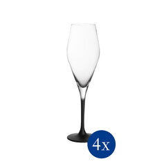 Villeroy & Boch Vahuveini/šampanjaklaasid Manufacture Rock, 0,26l, 4 tk цена и информация | Стаканы, фужеры, кувшины | hansapost.ee