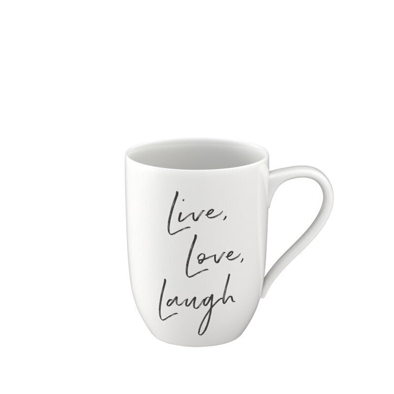 Like by Villeroy & Boch kruus 340 ml Live Love Laugh цена и информация | Klaasid, kruusid ja kannud | hansapost.ee