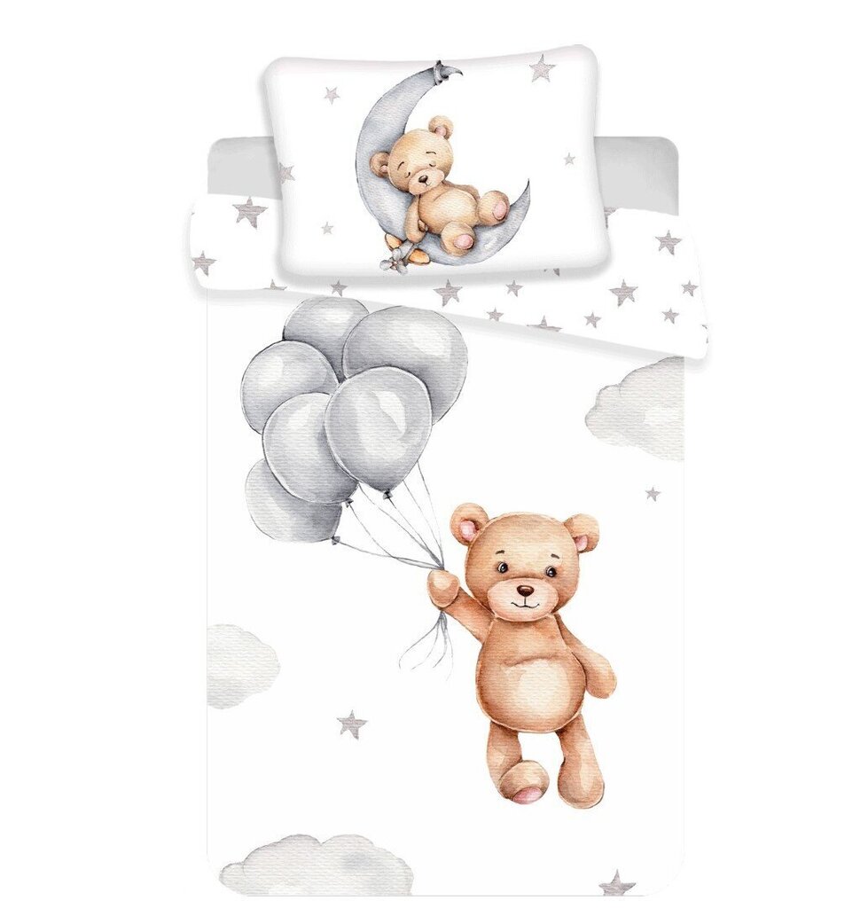 Beebi voodipesukomplekt Teddy Bear Baby, 100 x 135 cm + padjapüür 40 x 60 cm hind ja info | Voodipesukomplektid | hansapost.ee