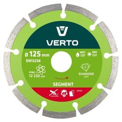 Сегментированный алмазный диск Verto, 125 мм цена и информация | Механические инструменты | hansapost.ee