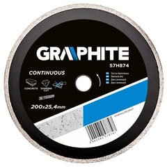 Алмазный диск Graphite, 200x25,4 мм цена и информация | Механические инструменты | hansapost.ee