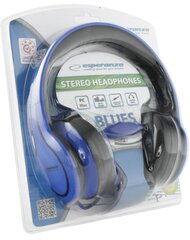 Наушники Esperanza Blues EH136B, синие цена и информация | Наушники | hansapost.ee