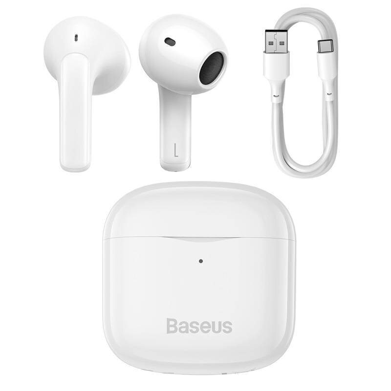 Headphones TWS Baseus Bowie E3 (white) hind ja info | Kõrvaklapid | hansapost.ee