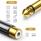Ugreen adapter from 6.35 mm jack (male) to RCA (female) gold (AV169) цена и информация | Mobiiltelefonide kaablid | hansapost.ee