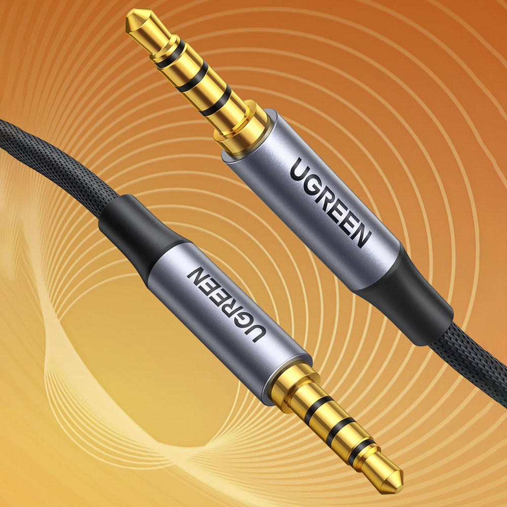 Ugreen cable AUX mini jack 3.5mm cable (male) - 3.5mm mini jack (male) 2m black (AV183) цена и информация | Mobiiltelefonide kaablid | hansapost.ee