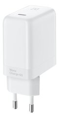 OnePlus Warp Charge 65W, 6.5A, USBC, valge hind ja info | Laadijad mobiiltelefonidele | hansapost.ee