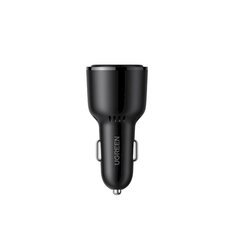 Ugreen Car Charger 2x USB Type C / 1x USB 69W 5A Power Delivery Quick Charge black (20467) hind ja info | Laadijad mobiiltelefonidele | hansapost.ee