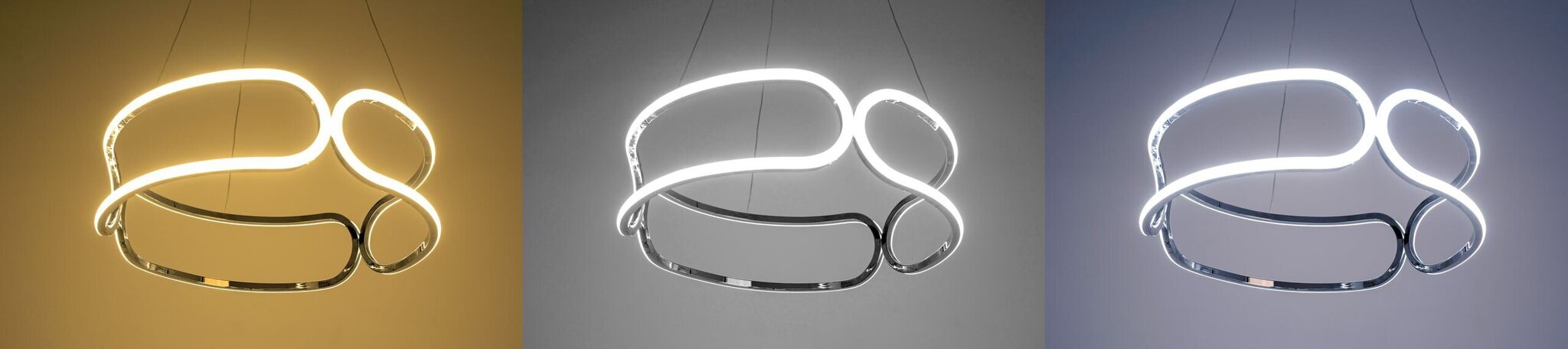 Rippuv LED-valgusti puldiga Modern Trio, Chrome hind ja info | Rippvalgustid | hansapost.ee