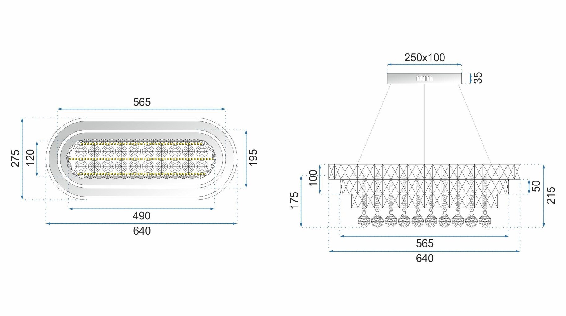 LED rippvalgusti puldiga Titanica цена и информация | Rippvalgustid | hansapost.ee