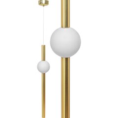 LED rippvalgusti Orionis, Gold/White цена и информация | Потолочный светильник Home ESPRIT Белый Коричневый Деревянный Металл 25 W 40 x 40 x 70 cm | hansapost.ee